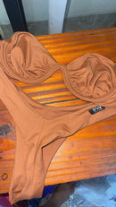 Biquíni Celine  Amarelo Marrom claro