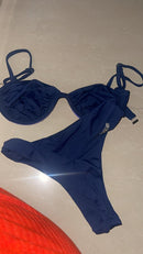 Biquíni Celine azul marinho